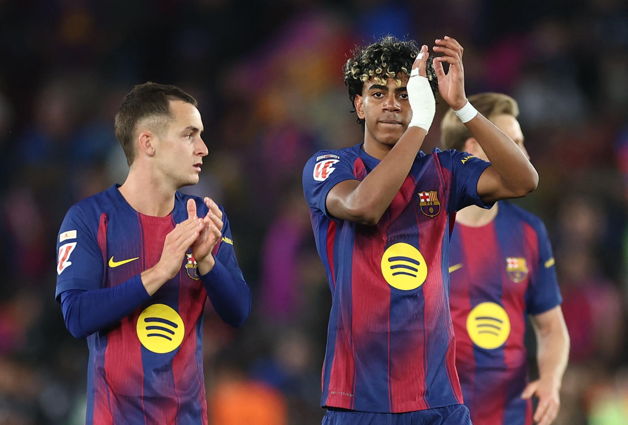 Barcelona-Star Lamine Yamal (re.)