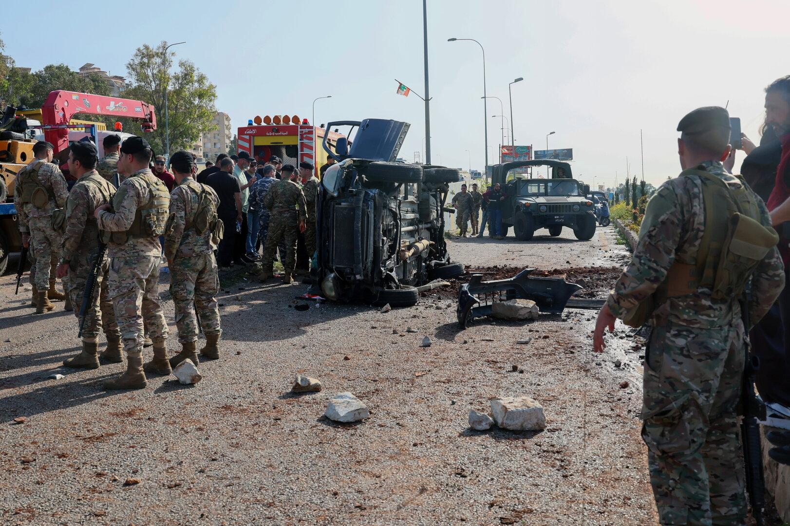 Israeli airstrike targets vehicle south of Beirut