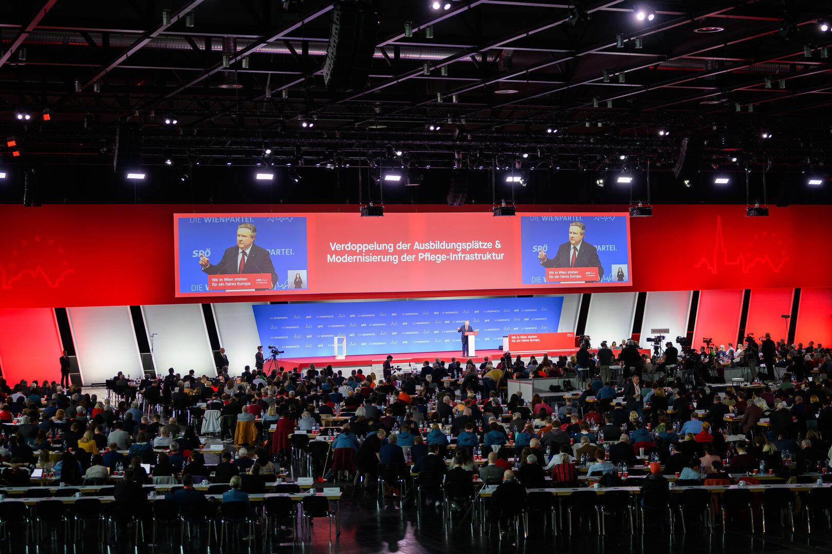 EU-WAHL: LANDESPARTEITAG DER SPÖ WIEN MIT AUFTAKT EU-WAHLKAMPF: LUDWIG