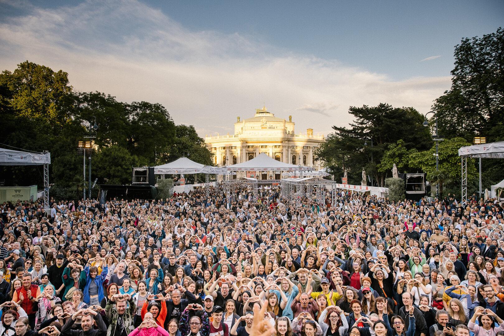 Das Publikum beim Wienliebe Festival