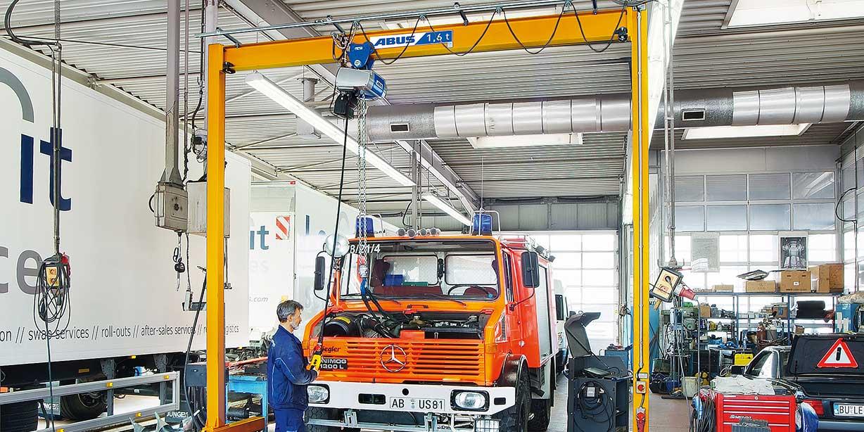 Ergonomischer Hallenkran als Produktivitätsmotor