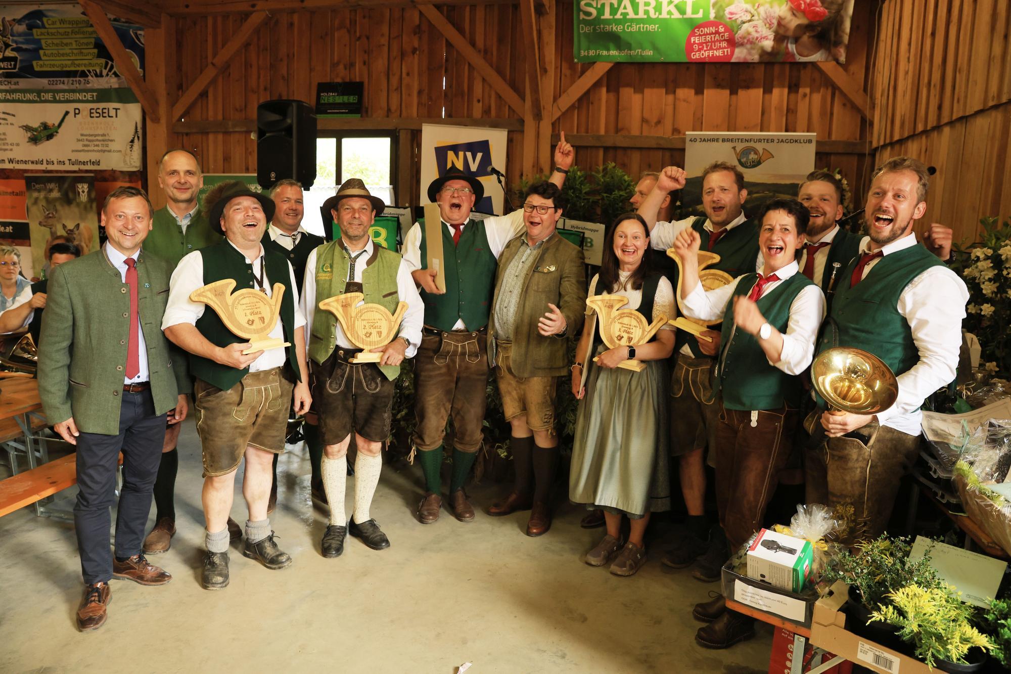 Die besten Jagdhornbläser im Land kommen aus Aspersdorf