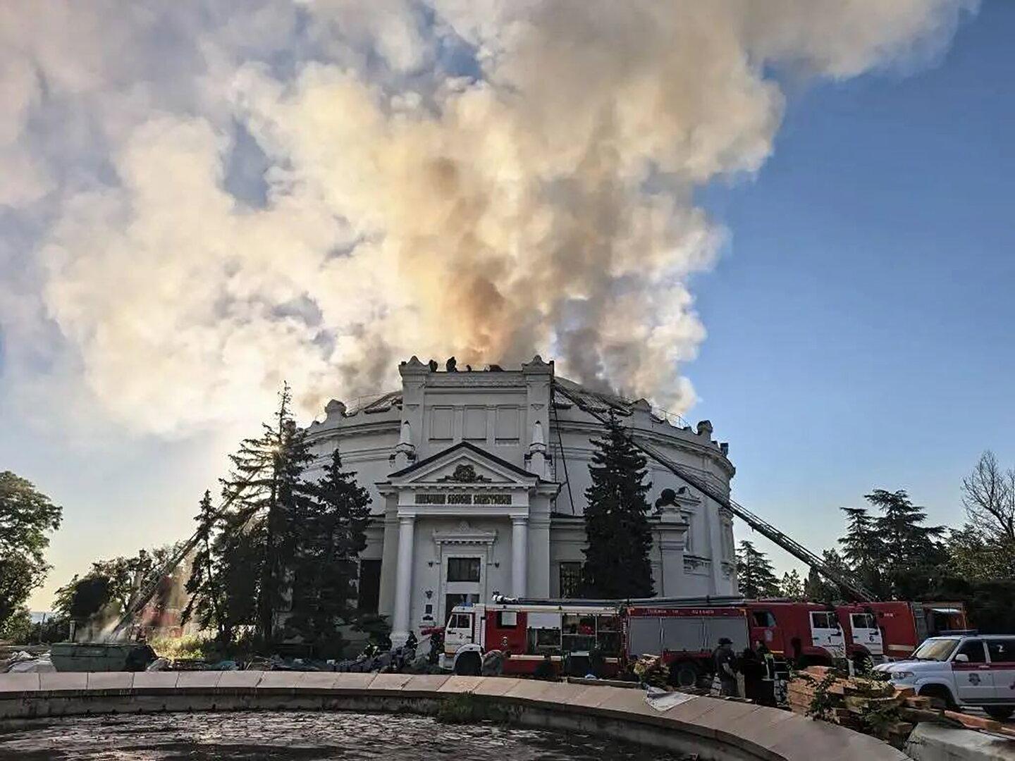 Ukrainische Drohnenangriffe: Historisches Krim-Museum getrof
