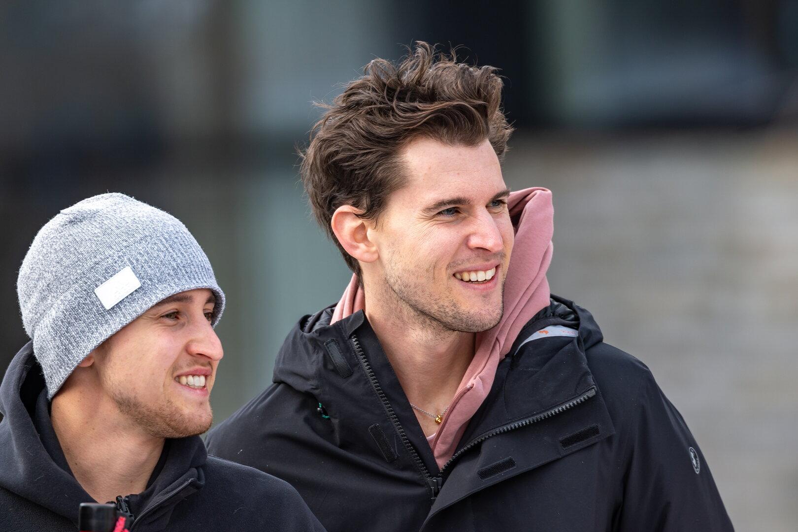 Wieder  dabei: Dominic Thiem (r.) mit Bruder Moritz.