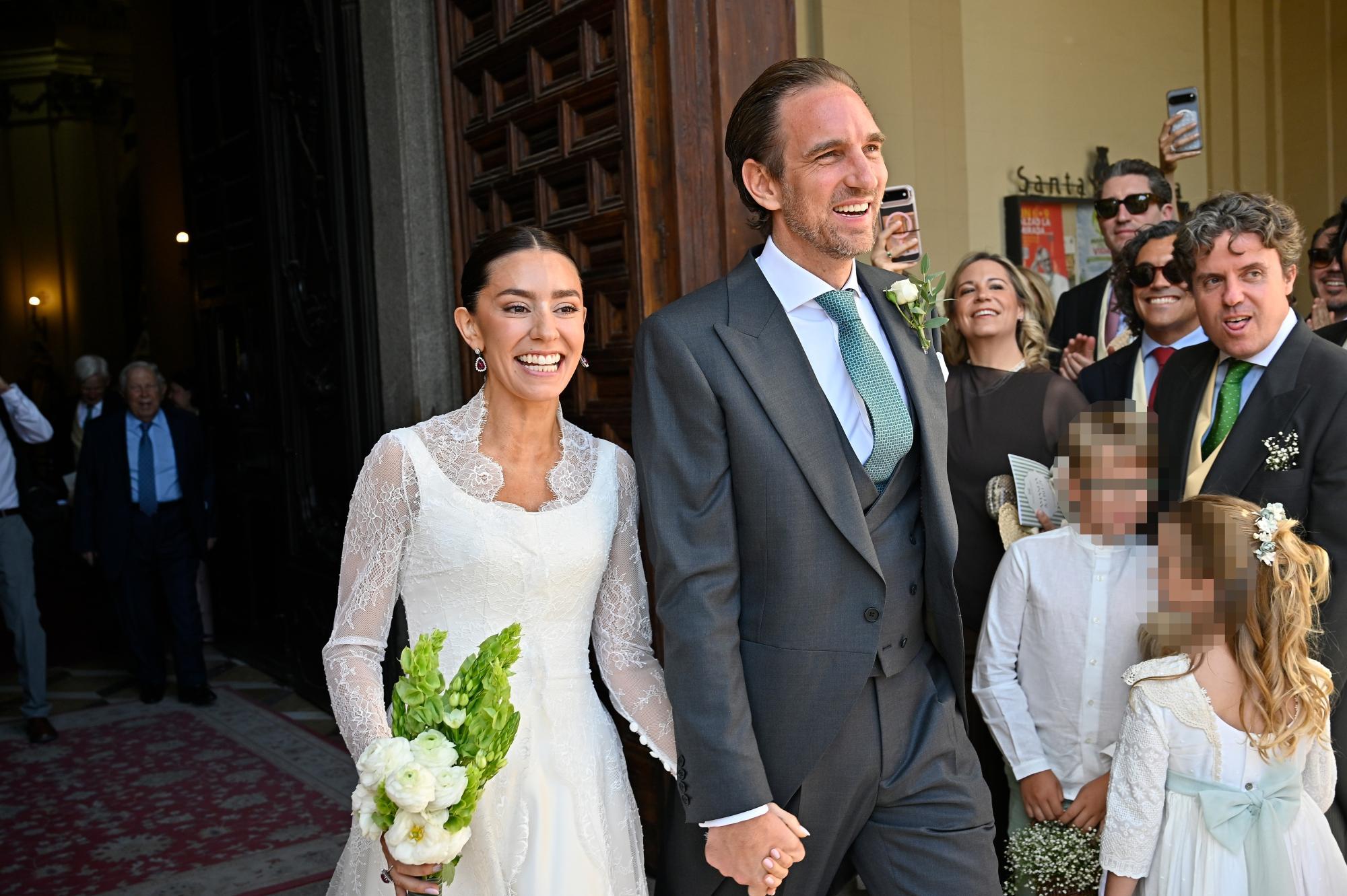 Amanda Lange und Friedrich Graf von Schönburg am Tag ihrer Hochzeit