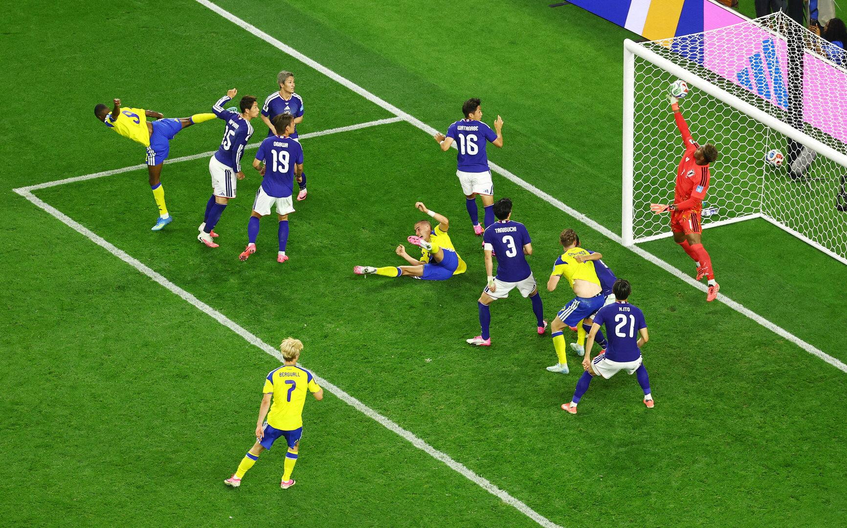 Wenig Aufregendes bei Japan gegen Schweden
