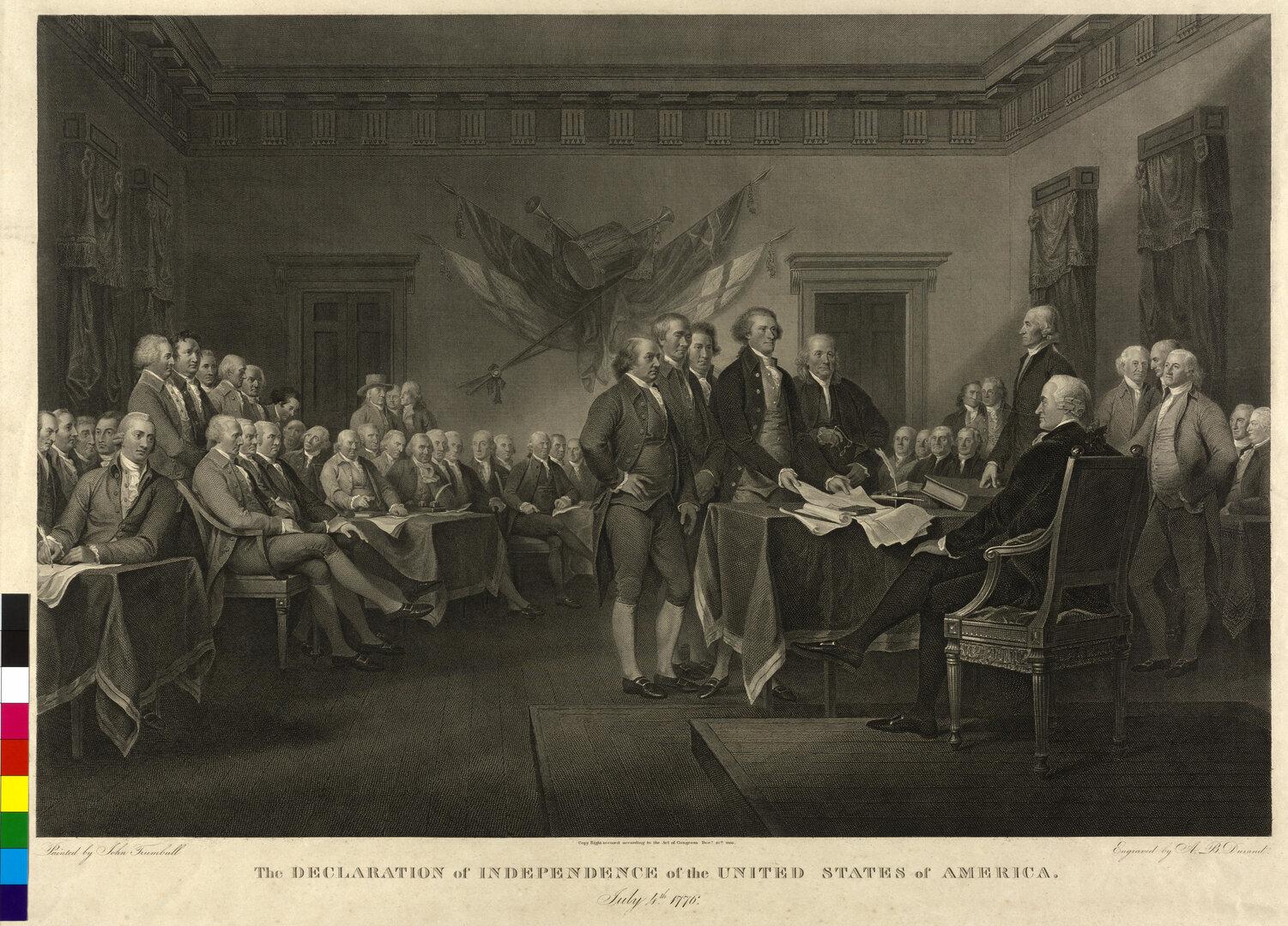 Unabhängigkeitserklärung der USA, 4.7.1776