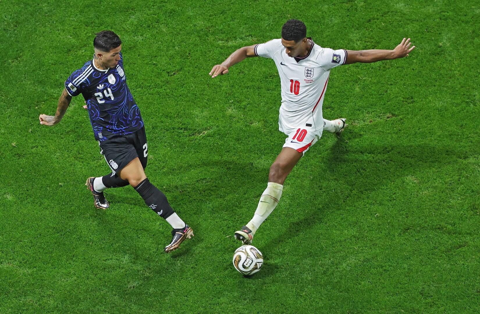 Eine Szene aus Argentinien gegen England