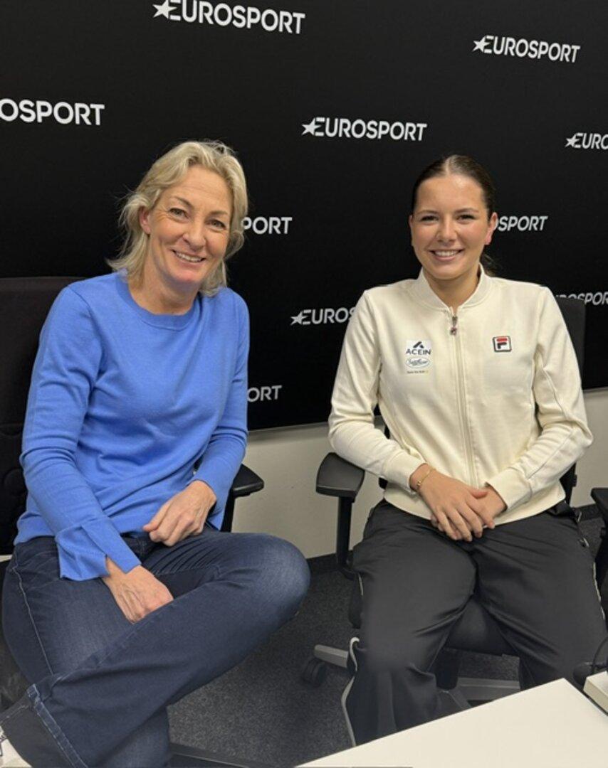 Ida Wobker mit Trainerin Barbara Rittner