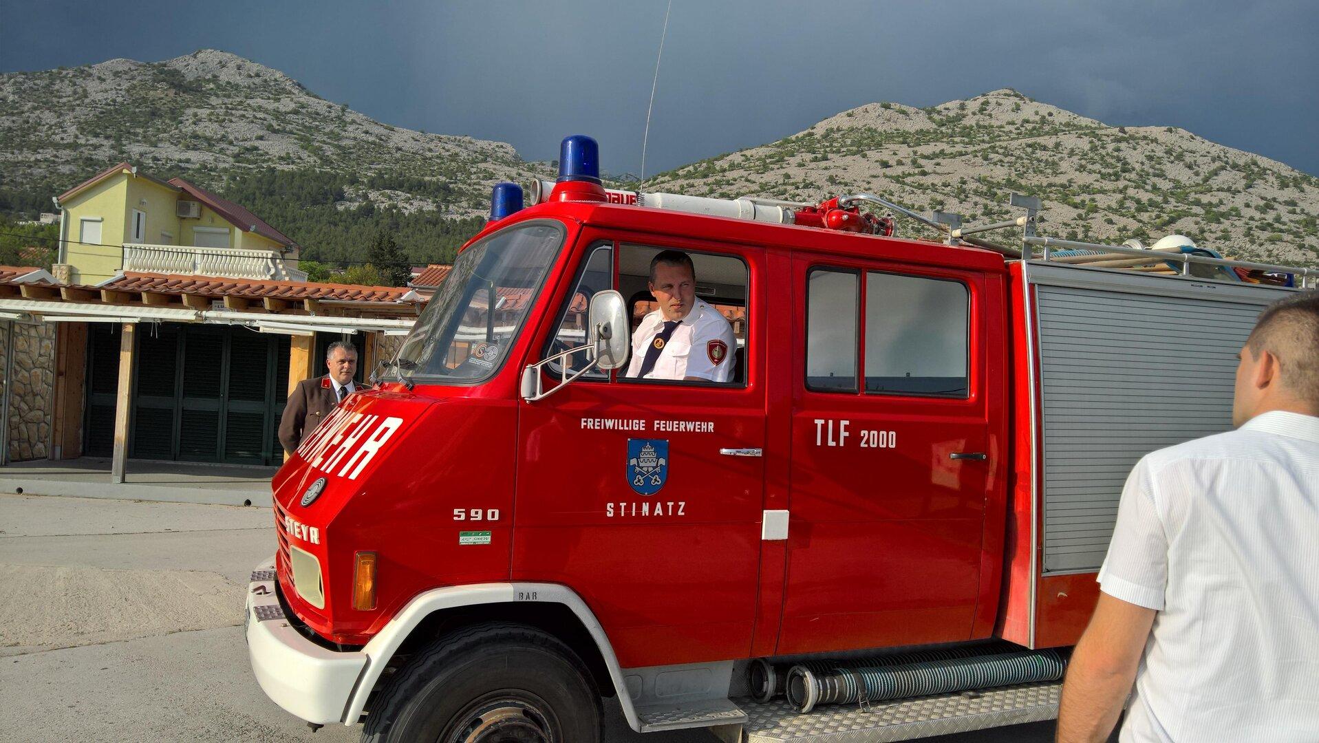 Spende der FF Stinatz an die FF Starigrad-Paklenica