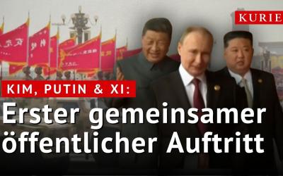 Mit Diktator Kim und Putin: Xi demonstriert mit Militärparade Macht