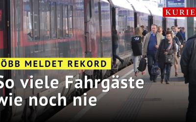 ÖBB meldet Rekord: So viele Fahrgäste wie noch nie