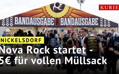 Nova Rock beginnt: Fünf Euro Gutschein für volle Müllsäcke